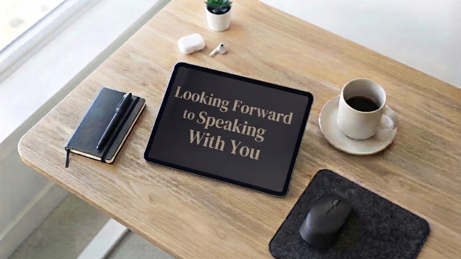 Looking Forward to Speaking With You