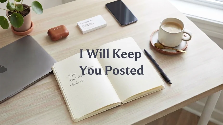 I Will Keep You Posted