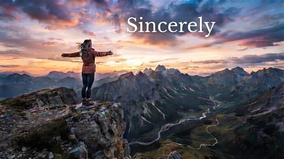 Sincerely