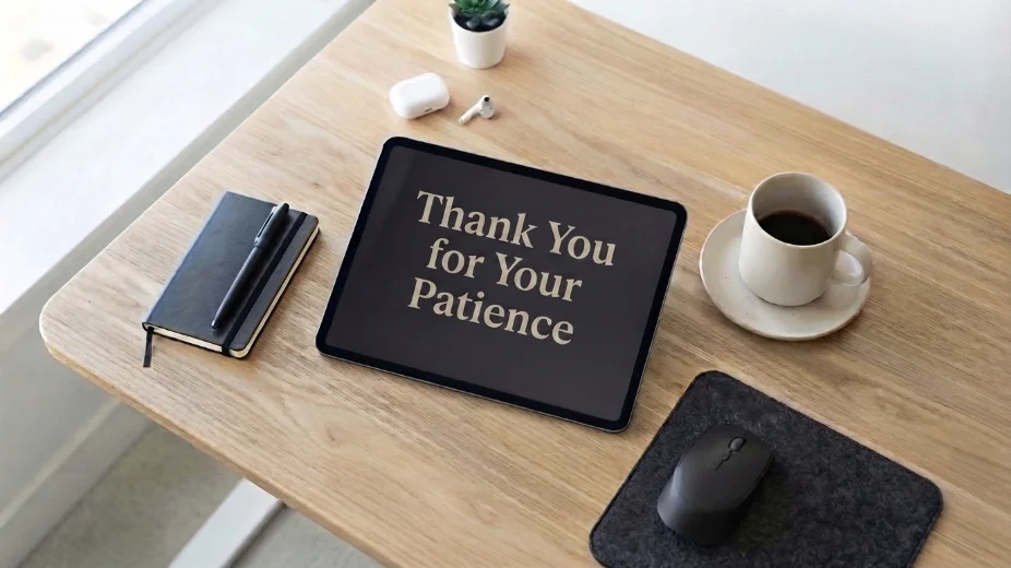Thank You for Your Patience