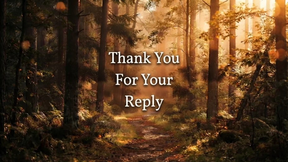 Thank You For Your Reply