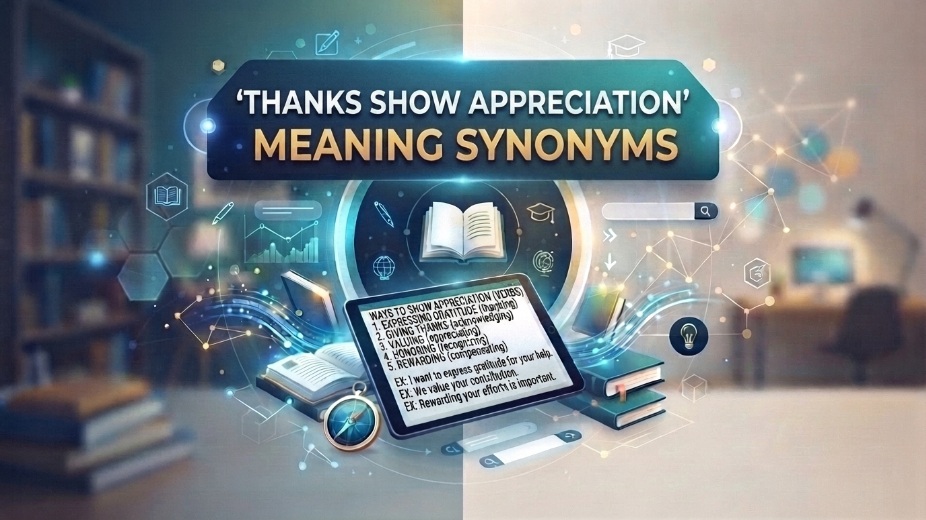 Thanks Show Appreciation Meaning Synonyms
