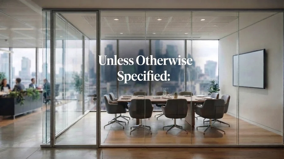 Unless Otherwise Specified